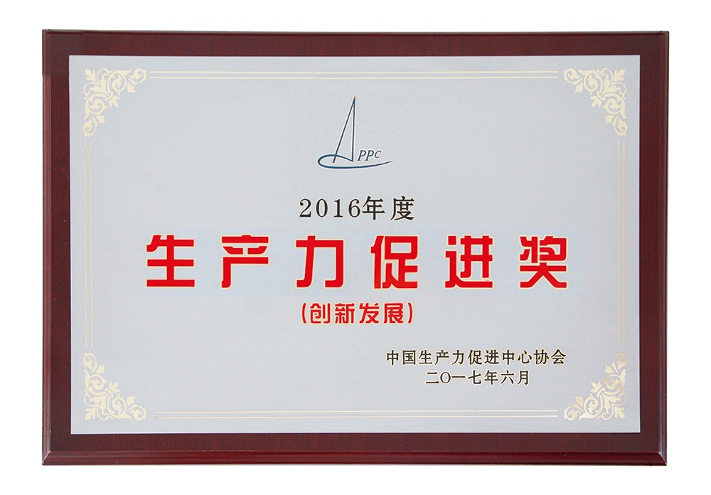 2017年获全国生产力促进创新发展奖