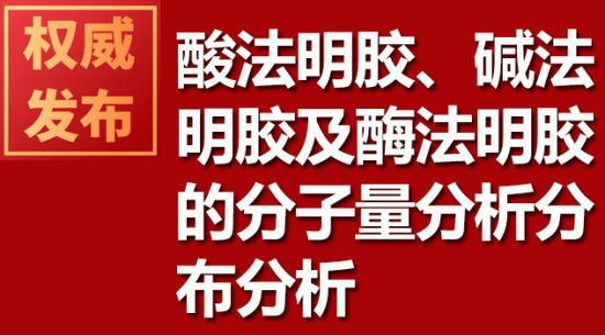 酸法明胶、碱法明胶及酶法明胶的分子量分析分布分析